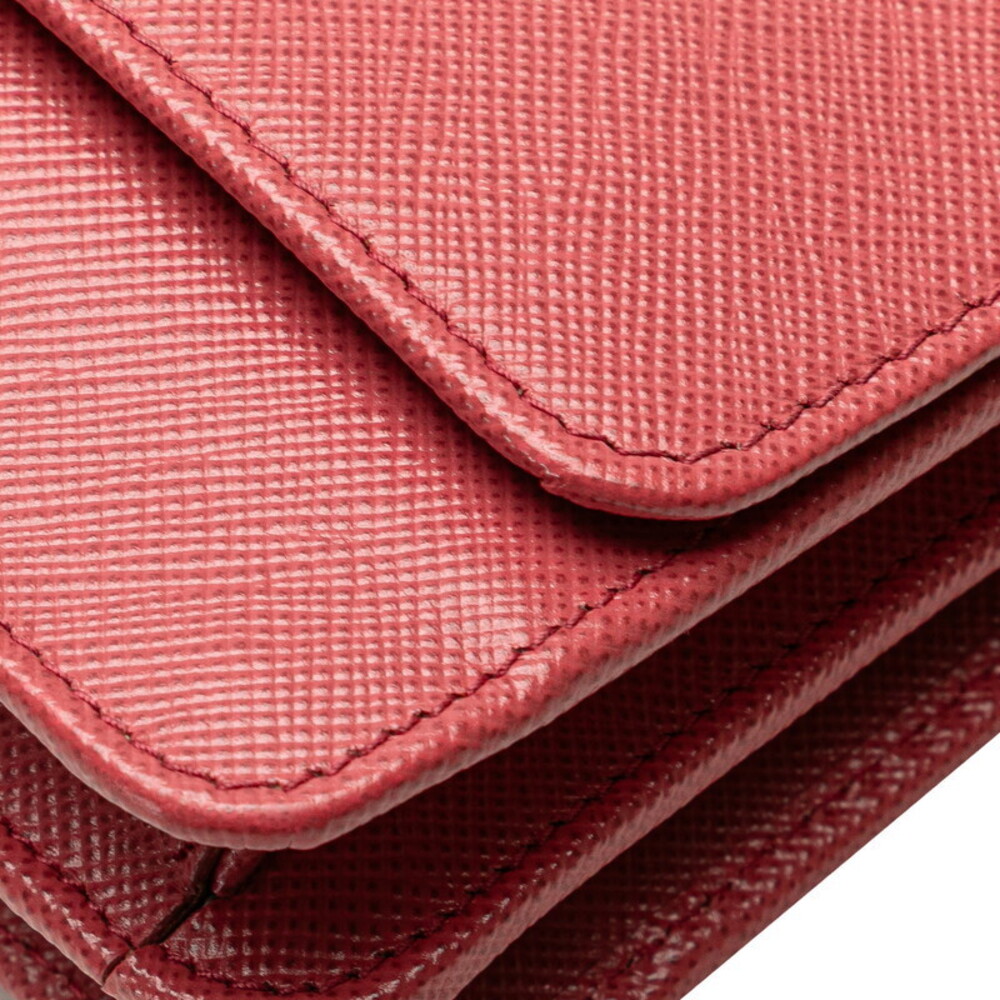 Prada Leather Wallet Pink Shoulder Bag - Picture 4 of 9
